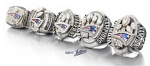 2016 New England Patriots Super Bowl LI Championship Ring