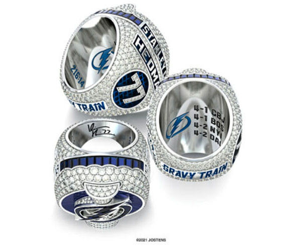 Tampa Bay Lightning's 2020 Stanley Cup Ring Sets a Jostens Record for Gem  Weight