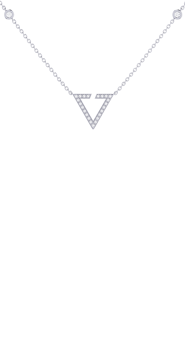 Chevron Diamond Necklace