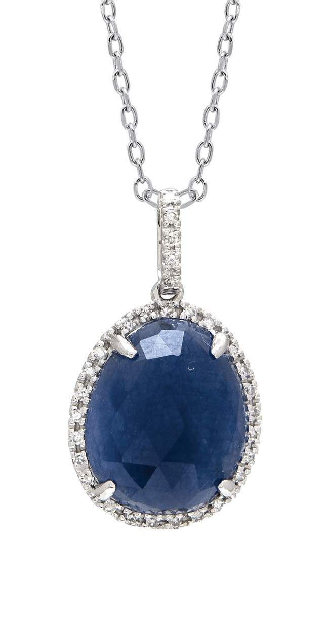 Sapphire and Diamond Pendant