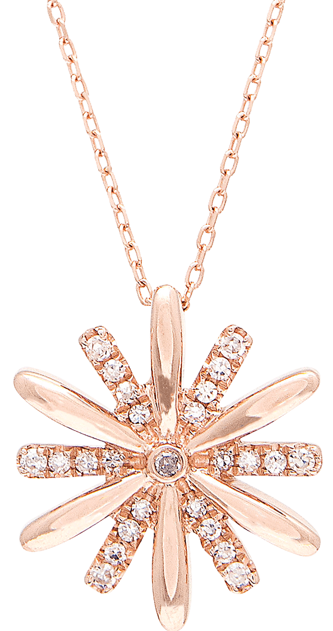 Diamond Flower Necklace