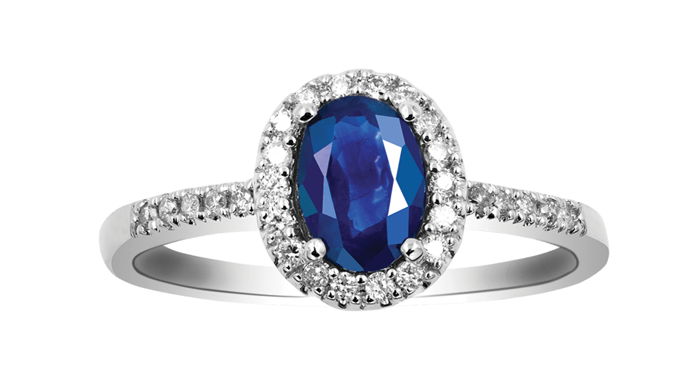 Sapphire Diamond Ring