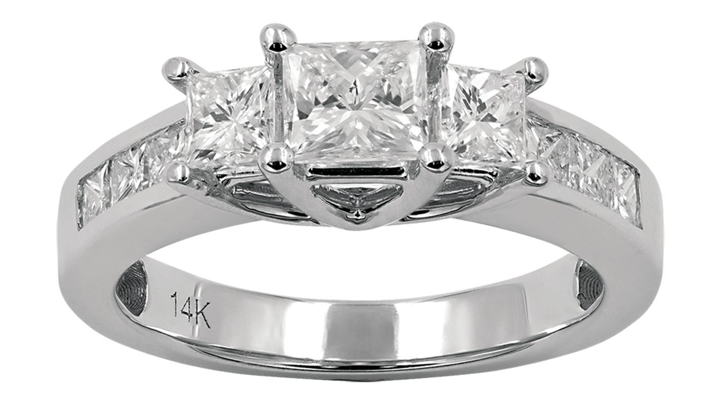3 Stone Plus Engagement Ring