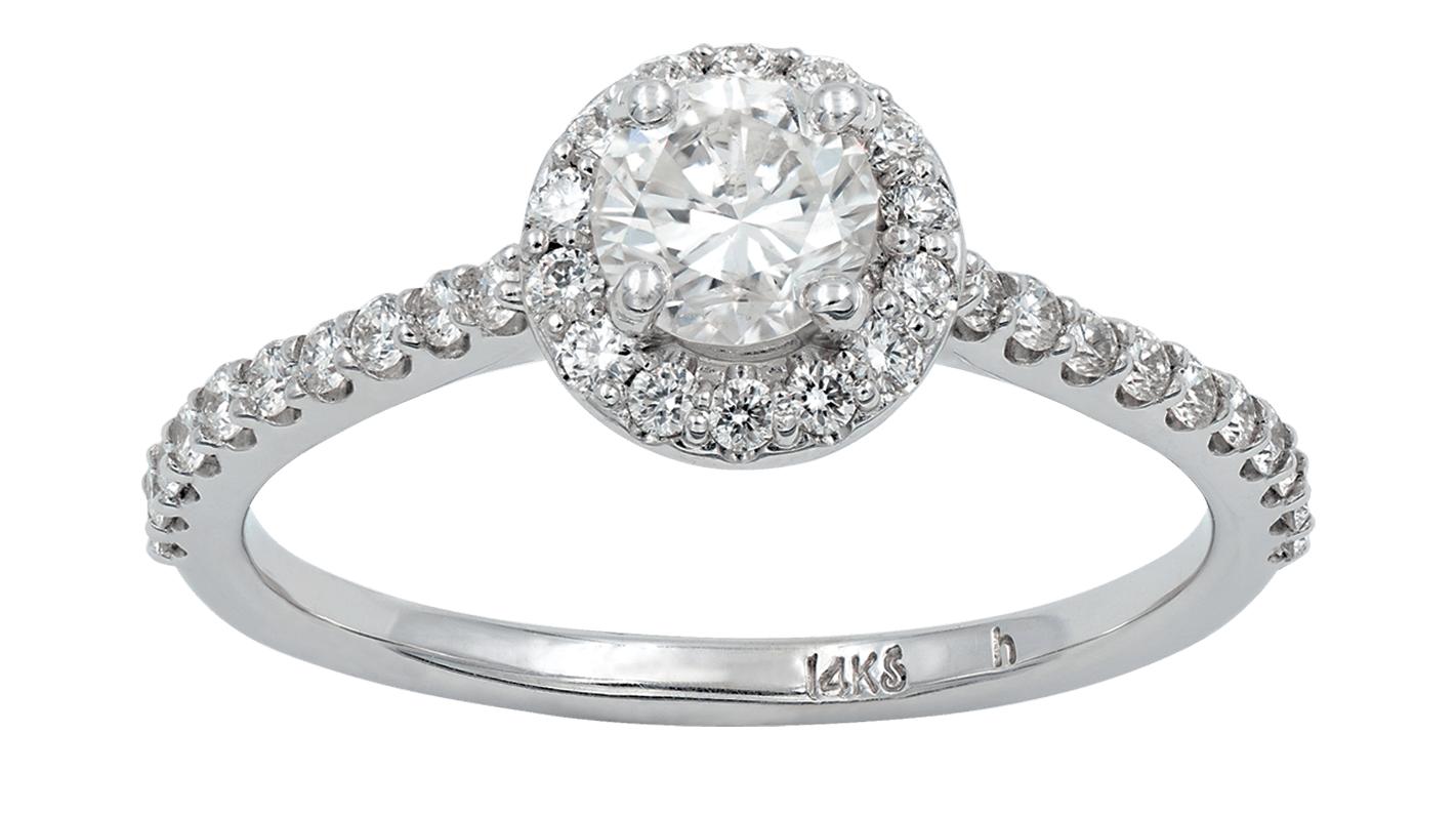 Round Diamond Halo Ring